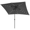 Sonkuki 10x6.5 ft LED Rectangular Patio Market Umbrella 3-Year-Non-Fading - 2 of 4
