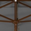 Aklin 6.5Ft X 10Ft Rectangle Angle Wooden Pulley Market Umbrella (No Tilt) - PAT8309 - Safavieh - 3 of 3