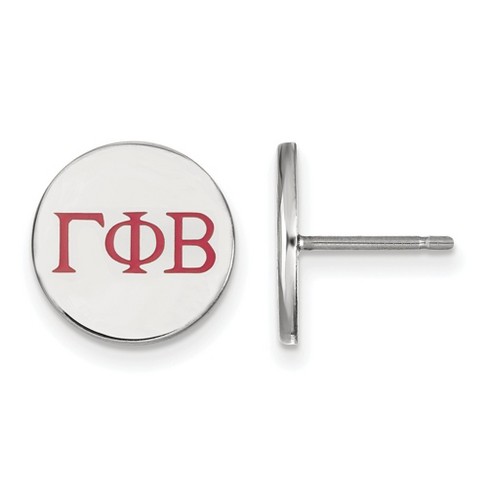 Black Bow Jewelry Sterling Silver Gamma Phi Beta Greek Life Stud Earring - image 1 of 3