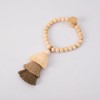 Tree City Natural Simple Handmade Wooden Beads Gradient Color Tassel Curtain Tiebacks Trim Grey - 3 of 4