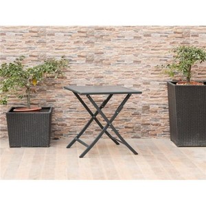 HomeStock Flint Indoor/Outdoor Steel side table with powder-coating finish - 1 of 2