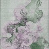 HomeRoots 5' X 8' Sage And Lavender Abstract Washable Indoor Outdoor Area Rug - 4 of 4