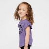 The Juniper Shop Don't Worry Be Hoppy Smiley Bunny Toddler Flutter Sleeve Tee - 2 of 2