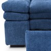3-in-1 Teddy Sleeper Sofa, Pull-Out Couch Bed with Recliner & Armchair Function for Living Room, Apartment, Dorm - 4 of 4
