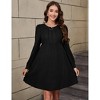 Coolmee Womens Maternity Sweater Dress Fall Casual Long Sleeve Ribbed Knit A-Line Sweater Dresses - 2 of 4