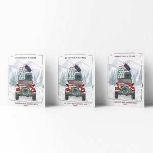 Holiday Winter Card Pack (3ct) Oh What Fun It Is To Ride by Ramus & Co - 1 of 4