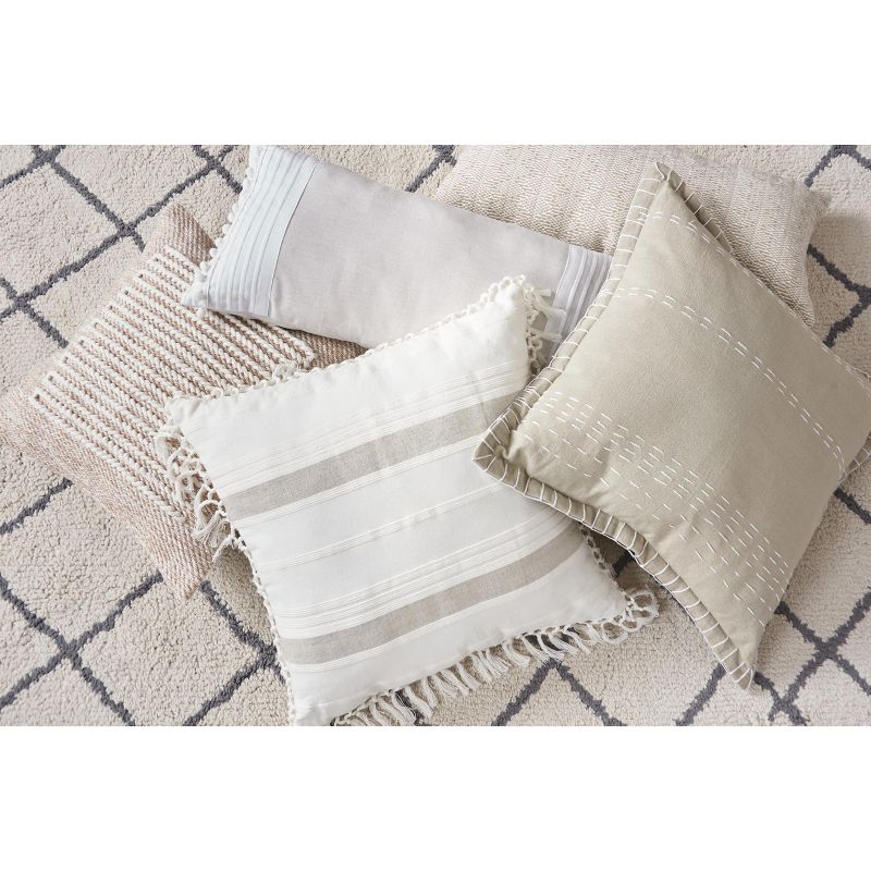 carol & frank 12" x 24" Roe Cotton Woven Decorative Throw Pillow, 5 of 7
