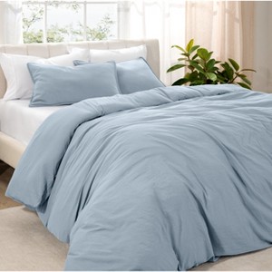 Washed Duvet Cover & Sham Set - Extra Soft, Easy Care by Bare Home, Comforter Not Included - 1 of 4