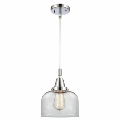 Bell - 1 Light Stem Hung Mini Pendant In Industrial Style-11.13 Inches Tall and 8 Inches Wide