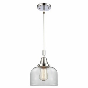 Bell - 1 Light Stem Hung Mini Pendant In Industrial Style-11.13 Inches Tall and 8 Inches Wide - 1 of 1
