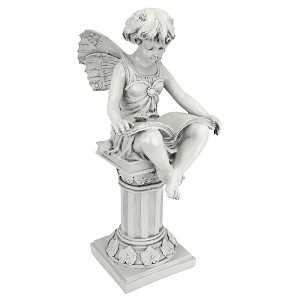 Design Toscano The British Reading Fairy Garden Statue - 1 of 4