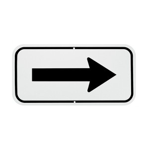 Unique Bargains Aluminum Reflective Outdoor Garden Arrow Sign 1 Pc - 1 of 4