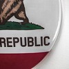 15" x 15" California State Flag Dome Metal Sign White/Red - American Art Decor - 3 of 4