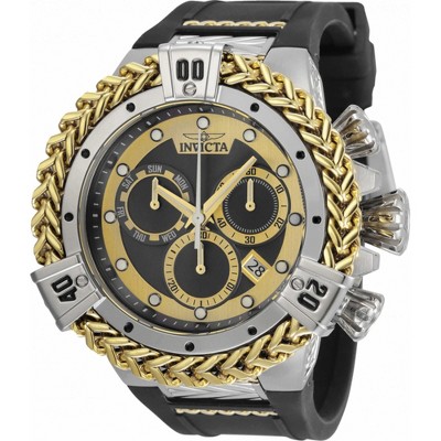 Invicta 35580 Men's Bolt Chrono Gold and Black Dial Strap Watch