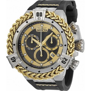 Invicta 35580 Men's Bolt Chrono Gold and Black Dial Strap Watch - 1 of 4
