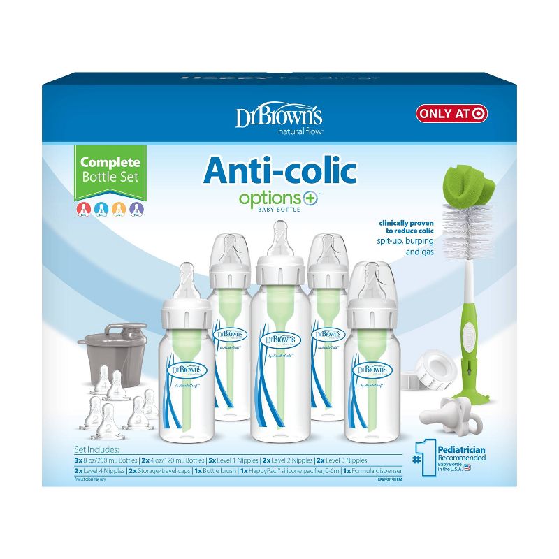 Dr. Brown&#39;s Anti-Colic Options+ Narrow Baby Bottle Newborn Gift Set, 3 of 33