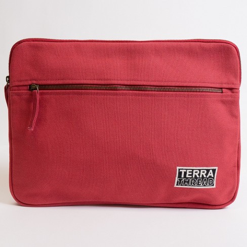 Terra Thread Erdig Large Laptop Sleeve in Red