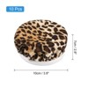 Unique Bargains Reusable Alcohol Protection Drink Covers with Straw Hole Leopard 2.8" 10 Pcs - 2 of 4