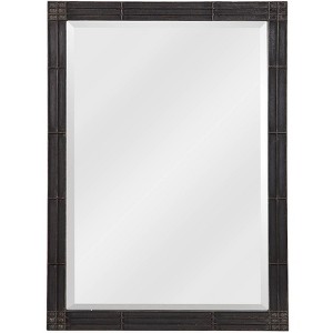 Uttermost Rectangular Vanity Accent Wall Mirror Industrial Beveled Aged Black Silver Iron Frame 25 1/4" Wide for Bathroom Bedroom - 1 of 1