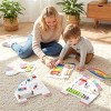Angel Sar 11-in-1 Dinosaur Activity Wall Busy Board, Wooden Sensory Toy Panels for Toddlers, White Educational Play Board - 2 of 4
