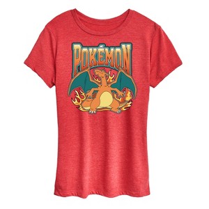 Women's - Pokémon - Charizard Collegiate Short Sleeve Graphic T-Shirt - 1 of 4