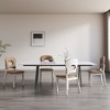 Etelifrank Set of 2 Faux Leather Upholstered Dining Chairs for Kitchen, Office, Living Room - 3 of 4