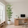 CORE ELECTRO 2 Pack 6ft Artificial Bamboo Plants in Black Pot – Tall Faux Greenery for Home Office Indoor Outdoor Decor - 4 of 4