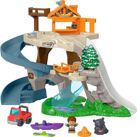 Детские куклы Fisher-Price Little People Ultimate Mountain Playset, Vehicle, Figures & Pieces for Toddler Play