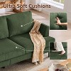 Gericco 3 Seater Sofa Couch with Deep Seats, 89" Mid Century Modern Upholstered Sofa, Comfy Corduroy Sofas with Armrests - 4 of 4