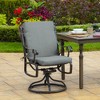 ARDEN Outdoor Dining Chair Cushion, 20-in x 20-in, Stone Grey Leala - 2 of 4