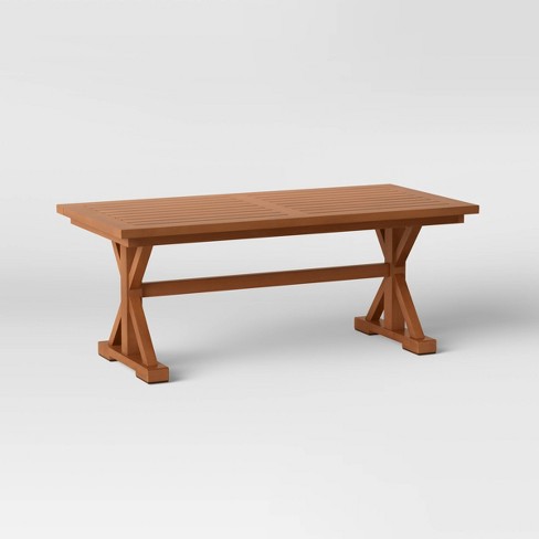 Morie Wood Patio Coffee Table Threshold Target