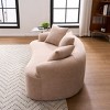 NicBex Modern Chenille Upholstered Curved Loveseat Sofa Couch with 3 Pillows,2-Seater Futon Couch Sofa for Living Room,Bedroom - 2 of 4