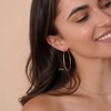 12 pairs gold hoop earrings, hypoallergenic, 40mm/50mm for women. - 3 of 4