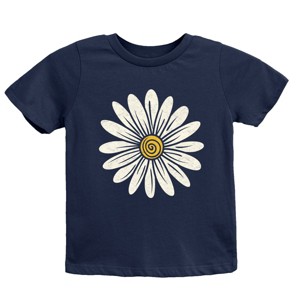 The Juniper Shop White Daisy Youth Short Sleeve Tee - L - Navy - 1 of 4