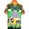 LA LEELA Mens Hawaiian Shirts Short Sleeve Button Down Shirt Men's Casual Shirts Holiday Tropical Beach Summer Party Shirts Funny - 2 of 4