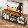 Itopfox TV Stand with Power Outlets, Entertainment Center with Open Storage Shelves for TVs, Media Console Table with Soundbar Shelf for Living Room - 4 of 4