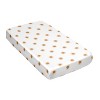 Sweet Jojo Designs Boy or Girl Gender Neutral Unisex Satin Fitted Crib Sheet Boho Sun White and Orange - 3 of 4