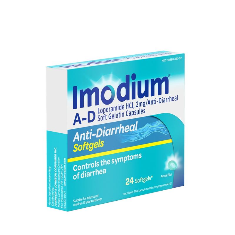 Imodium A-D Diarrhea Softgels - 24ct, 4 of 9