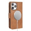 SaharaCase Folio Wallet MagSafe Phone Case for iPhone 15 Pro Max Shock Absorbing Brown (CP00481) - 2 of 4