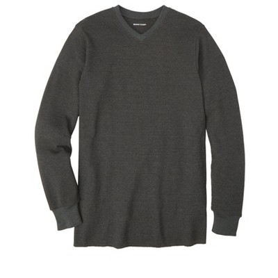 KingSize Men's Big & Tall Heavyweight Thermal V-Neck Underwear Shirt
