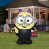 Gemmy Airblown Inflatable Minion Bob in Cat Costume Universal , 4 ft Tall, Multi - 2 of 2