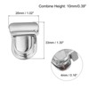 Unique Bargains Zinc Alloy DIY Wallet Purse Making Decorative Turn Lock Clasp 4 Pcs - 2 of 4