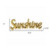HomeRoots 3" Gold Cast Iron Hand Painted Sunshine Sculpture - 3 of 4