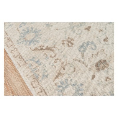 Anatolia Beige Wool and Nylon Medallion Area Rug