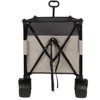 FURNIinspire Outdoor Serving Carts Extra 480lbs Large Tall Heavy-Duty Folding Wagon Cart All-Terrain Wheels Side Pockets, Beige, 41.34"*25.2"*44.17" - 4 of 4
