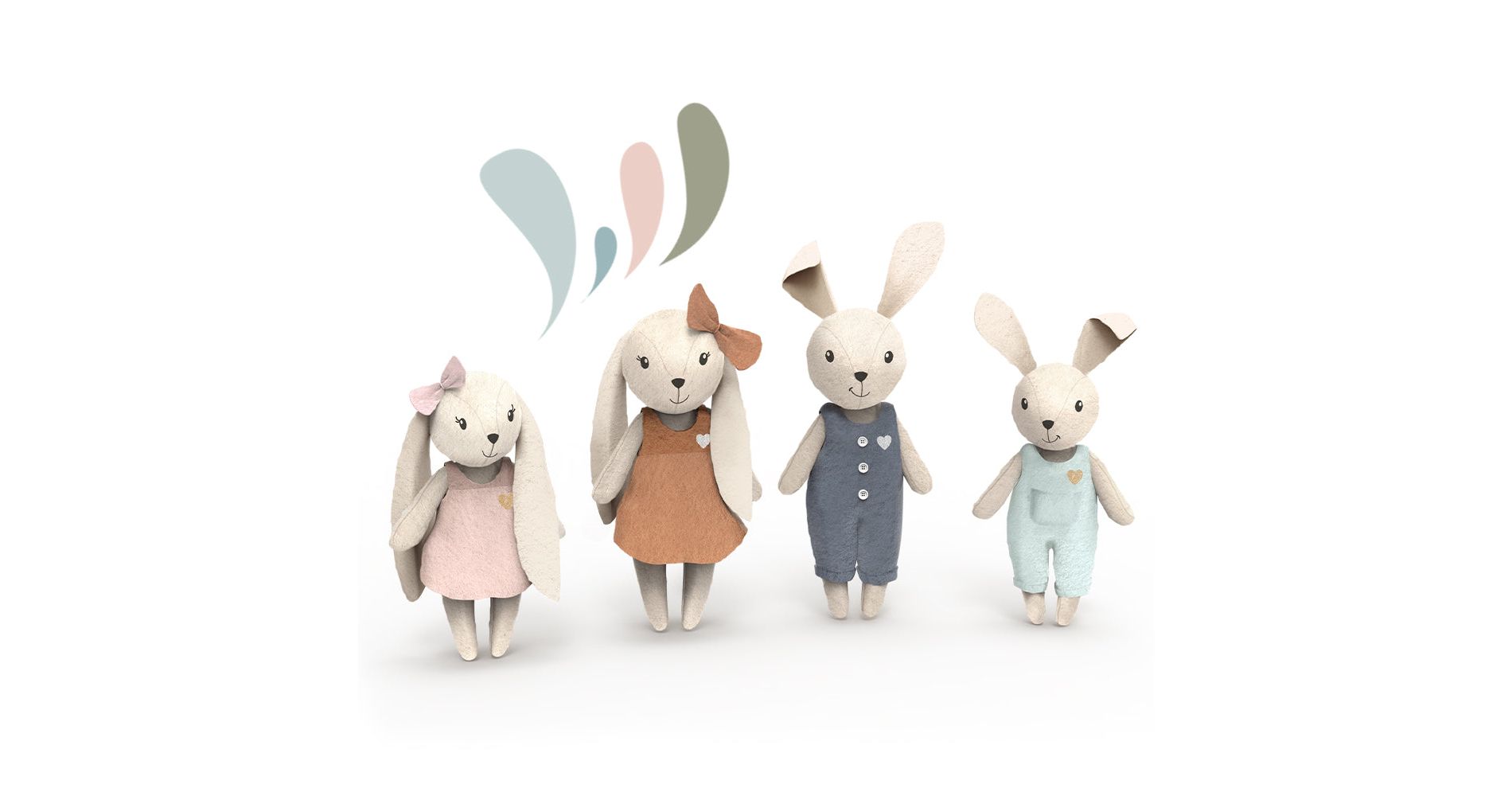 Speedy Monkey Rabbit Family