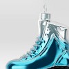 4.5" Christmas Glass Roller Skate Ornament Silver/Blue - Wondershop™ - 3 of 3