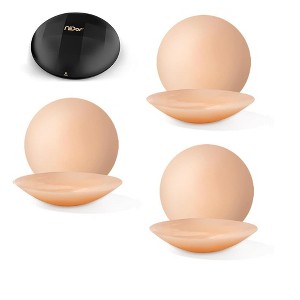 Niidor Nipple Covers 3 Pairs - Seamless and Adhesive Silicone Nipple Pasties Sticky Breast Petals for Women Reusable, Nude - 1 of 4