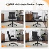 VINGLI Rolling Ergonomic Office Desk Chair with Padded Flip-up Arms, 360° Swivel High Back Executive Computer Task Chair with Wheels ,Pu Grey - 3 of 4