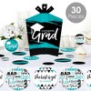 Big Dot of Happiness Teal Grad - Best is Yet to Come - 2025 Turquoise Graduation Party Decor and Confetti - Terrific Table Centerpiece Kit - Set of 30 - 2 of 4